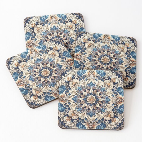 Item preview, Moroccan tile-inspired floral pattern with intricate  designed and sold by BlackCatspet1.