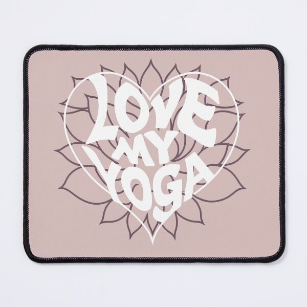 Item preview, LOVE MY YOGA LOTUS FLOWER HEART DESIGN designed and sold by debeteez.