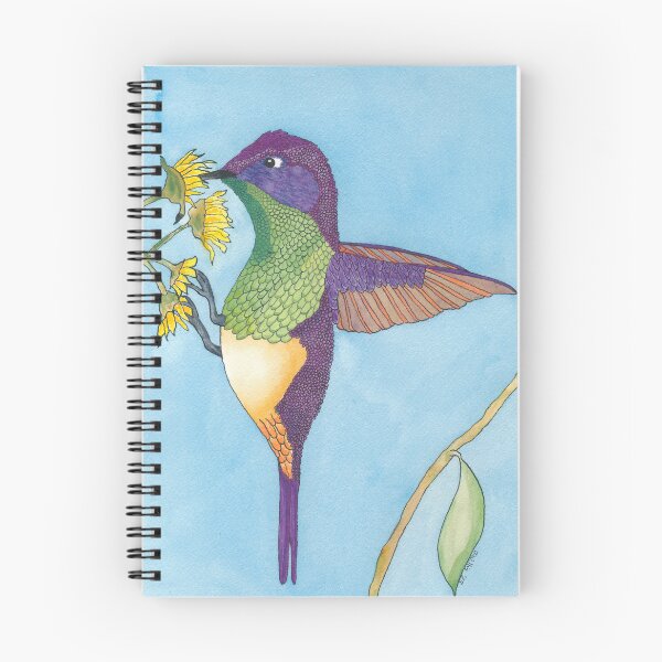 Item preview, Watercolour Purple Backed Thornbill Hummingbird designed and sold by Jeff Willis.
