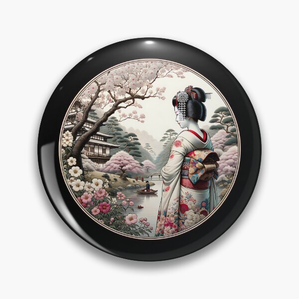 Item preview, Japanese Art Style, Manga, Anime, Geisha, Kimono, Cherry Blossom designed and sold by Pflugart.