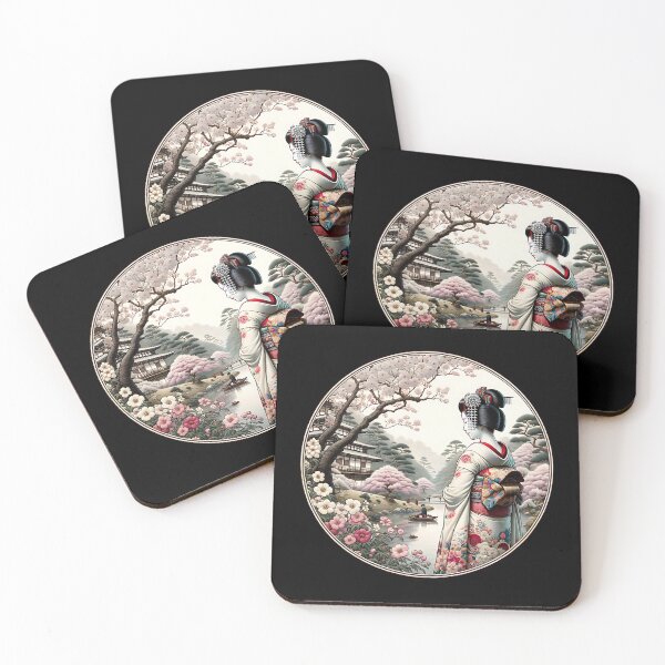 Artikelvorschau, Japanese Art Style, Manga, Anime, Geisha, Kimono, Kirschblüte entworfen und verkauft von Pflugart.
