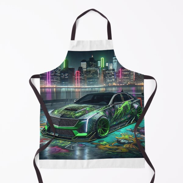 Aperçu de l'œuvre Art graffiti futuriste de Cadillac CTS-V créée et vendue par Salimgor Hangaround Music.