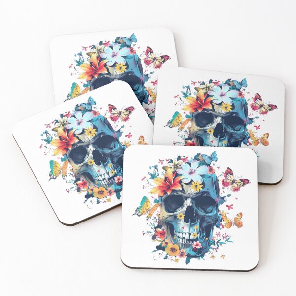 Item preview, Skull and Butterflies designed and sold by NicolasGlowArt.