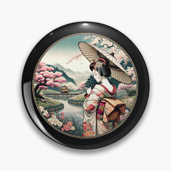 Item preview, Japanese Art Style, Manga, Anime, Geisha, Kimono, Cherry Blossom designed and sold by Pflugart.