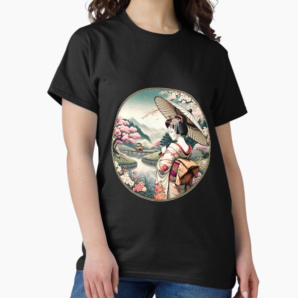 Item preview, Japanese Art Style, Manga, Anime, Geisha, Kimono, Cherry Blossom designed and sold by Pflugart.