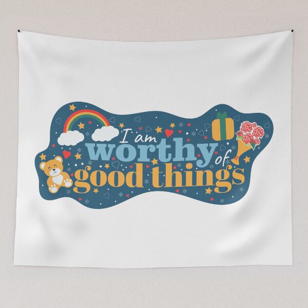 Item preview, I am Worthy of good things designed and sold by Tulip Creators .