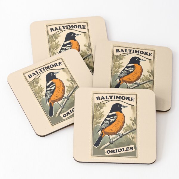 Item preview, Baltimore Orioles Bird Old Stamp of Maryland in Vintage Baseball designed and sold by FociCreate.