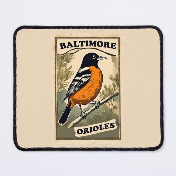 Item preview, Baltimore Orioles Bird Old Stamp of Maryland in Vintage Baseball designed and sold by FociCreate.