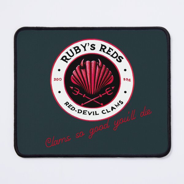 Item preview, Ruby's Reds - Red-Devil Clams - So Good You'll Die designed and sold by Corinne Alexa Jackson.