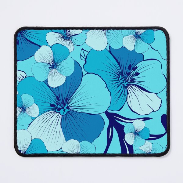 Item preview, blue flowers seamless designed and sold by AneissPiaf.