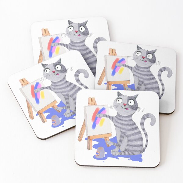 Item preview, painter cat designed and sold by BessoChicca.