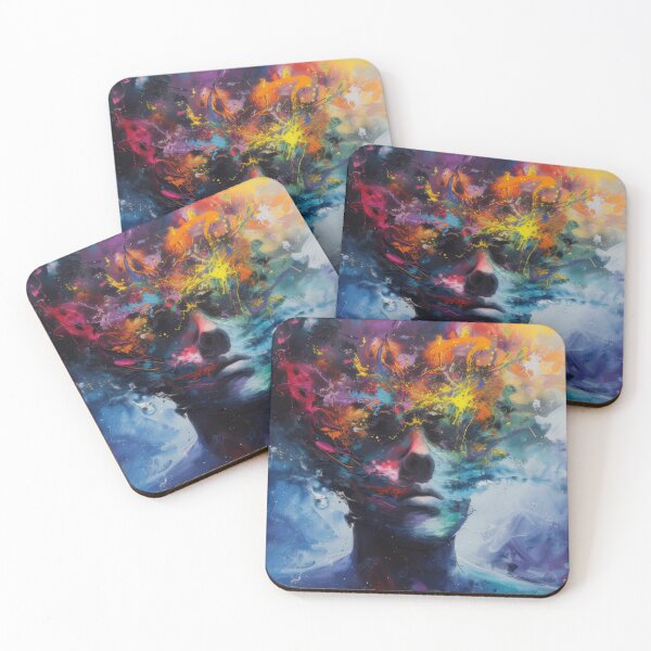 Item preview, All the wonders of your mind - colourful explosion of thoughts and feelings designed and sold by PrettyPinkSkies.