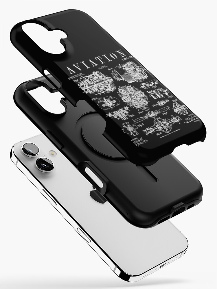 Aviation Pilot Airplane Engine Aircraft Vintage Patent iPhone Case