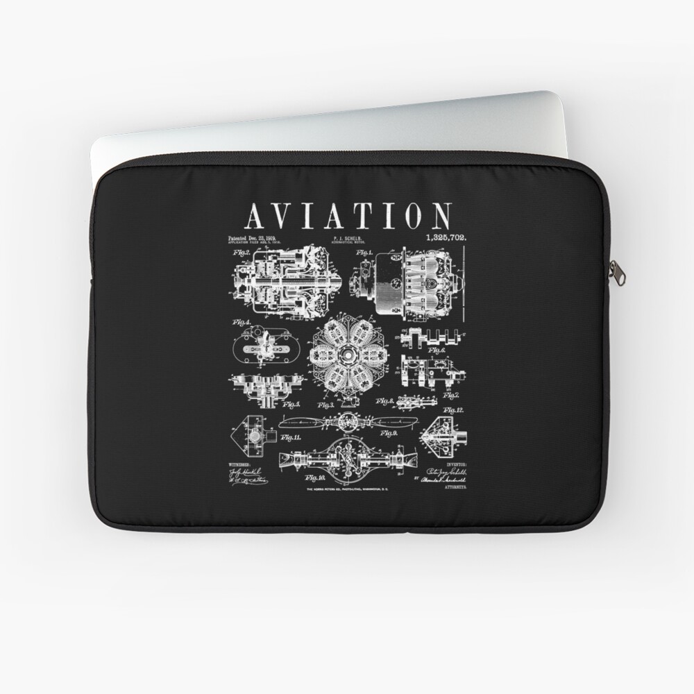 Aviation Pilot Airplane Engine Aircraft Vintage Patent iPhone Case