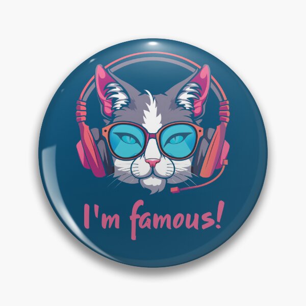 Item preview, Cat dj and musician. I'm famous art designed and sold by Leylita Design.