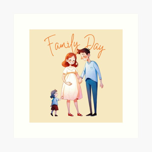 Item preview, Family Day - Family Embrace designed and sold by Animepic222.