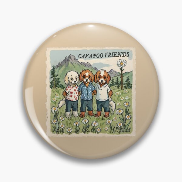 Item preview, Me and My Cavapoo Friends Always Together Cavapoo Puppies and Dogs designed and sold by FociCreate.