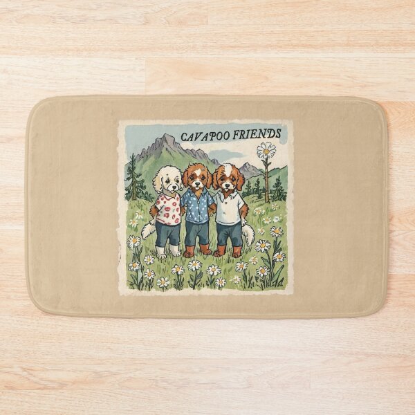 Item preview, Me and My Cavapoo Friends Always Together Cavapoo Puppies and Dogs designed and sold by FociCreate.