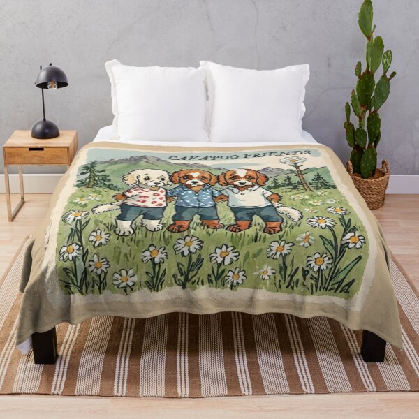 Item preview, Me and My Cavapoo Friends Always Together Cavapoo Puppies and Dogs designed and sold by FociCreate.