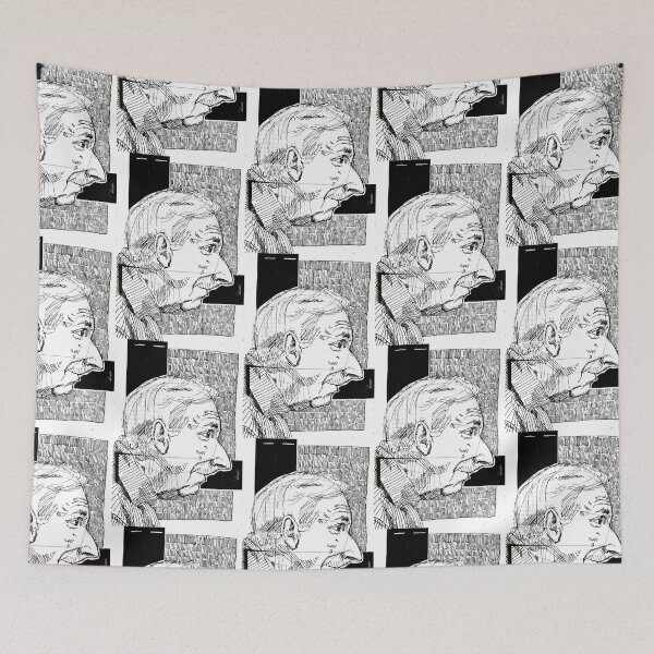 Item preview, Illustration old man in profile designed and sold by Arthur Loeuil.