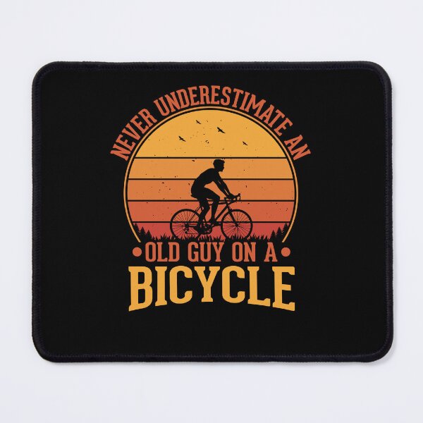 Item preview, Never Underestimate an Old Guy on a Bicycle designed and sold by 365CarMods Official.
