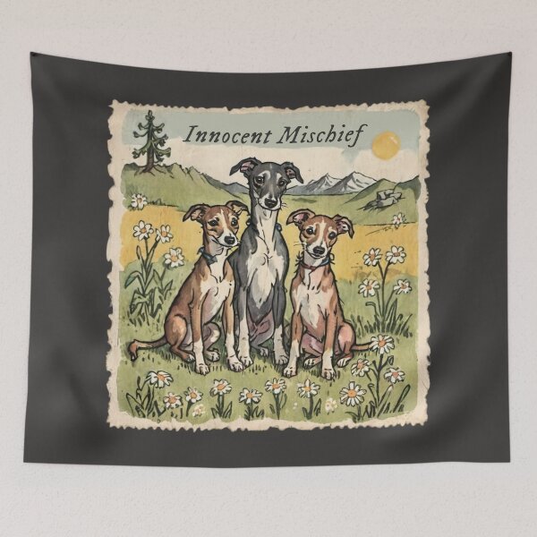 Item preview, Innocent Mischief Whippet Dogs Friends Always Together Funny Dog Mom designed and sold by FociCreate.
