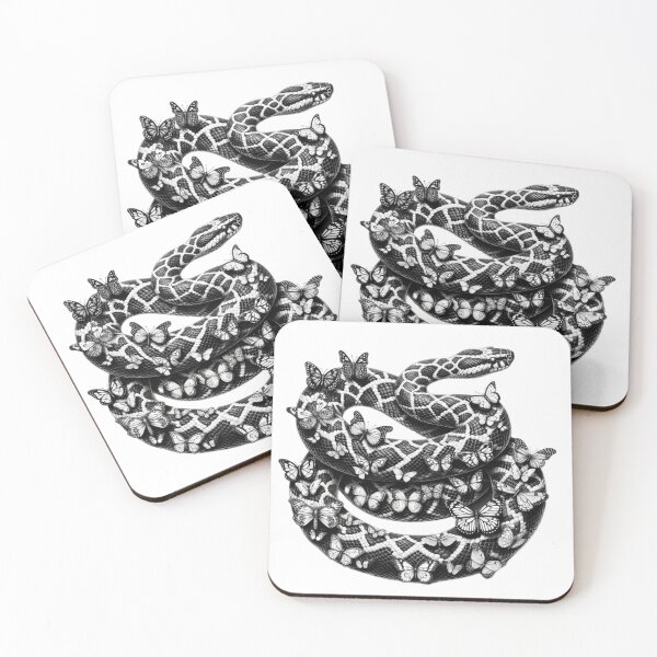 Item preview, Snake Design with Butterflies  designed and sold by DammyK89.