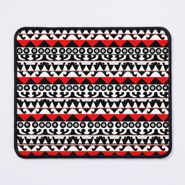 Item preview, Red-black fabric pattern designed and sold by Toom289.