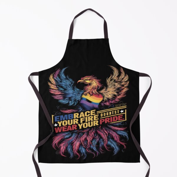 Item preview, Pride Month Phoenix: Embrace Your Fire, Wear Your Pride designed and sold by Wishing-Wings.