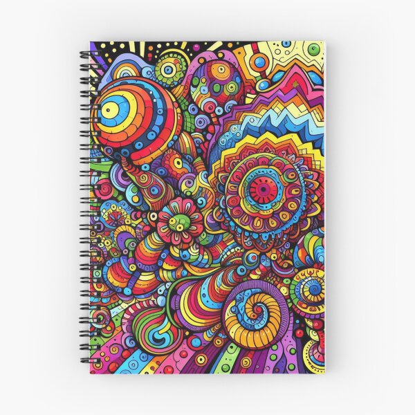 Item preview, Colorful Psychedelic Floral designed and sold by Teepot888.