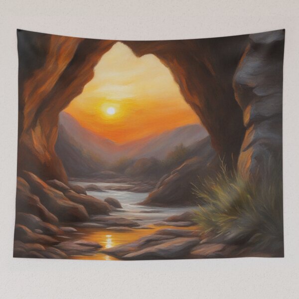 Item preview, Sunset in a Cave designed and sold by CalmnessbyChoice.