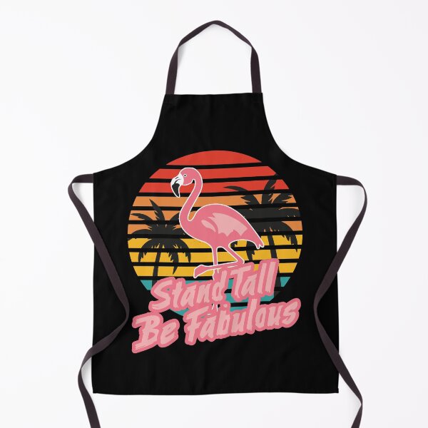 Item preview, Fabulous Flamingo Cartoon with Retro Sunset and Palm Trees Design designed and sold by BNCH44.