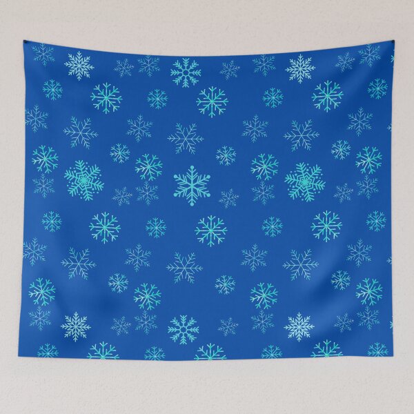 Item preview, Winter with a simple snowflake pattern (blue version) designed and sold by Mr-M-2000.