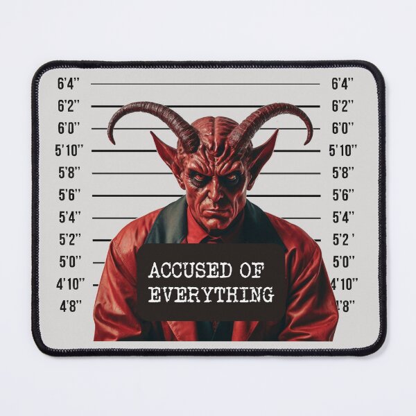 Item preview, Satan Police mugsghot designed and sold by Attic-Junk.