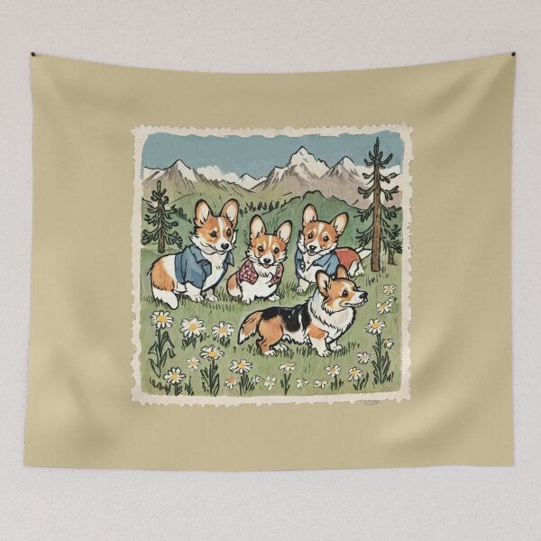 Item preview, Cute Corgis Dog Mom Mountaineering at Wyoming designed and sold by FociCreate.