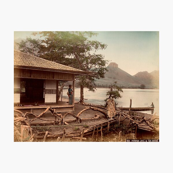 Haruna Lake tea house Photographic Print