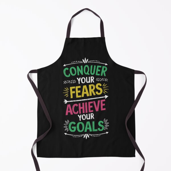 Item preview, Conquer Your Fears, Achieve Your Goals - Motivational Quote Design designed and sold by SerhiiArt.