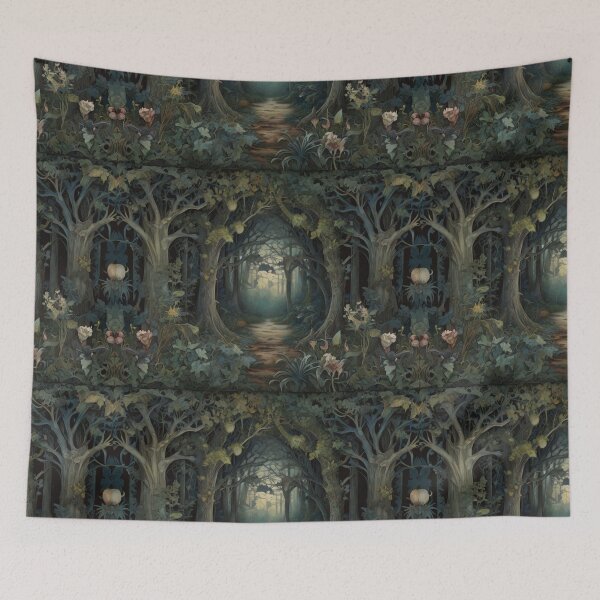 Item preview, Into the forest beautiful fresco design after William Morris designed and sold by Vintage Designs +.