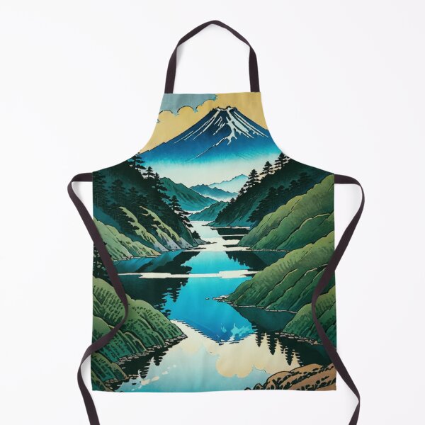 Item preview, Beholding Hanuyi Peak - A Contemporary Ukiyo-e Nature Landscape designed and sold by Kijiermono.