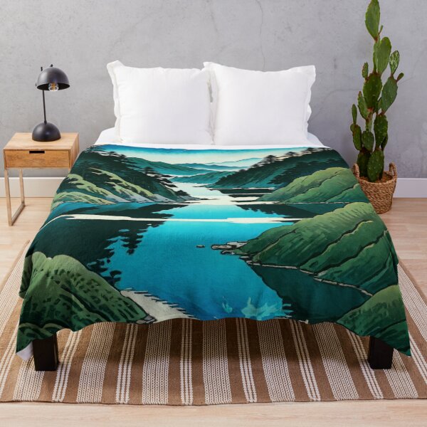 Item preview, Beholding Hanuyi Peak - A Contemporary Ukiyo-e Nature Landscape designed and sold by Kijiermono.