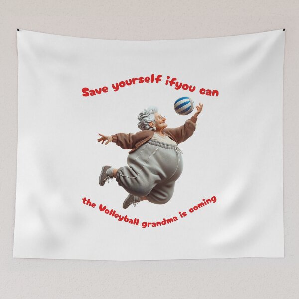 Item preview, Volleyball Grandma is coming designed and sold by HerbertFlenner.