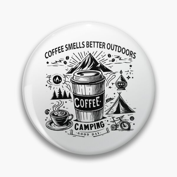 Item preview, Coffee Smells Better Outdoors designed and sold by 12and3.
