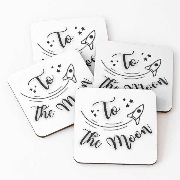 Item preview, To the Moon - Black designed and sold by PrintspireArts.
