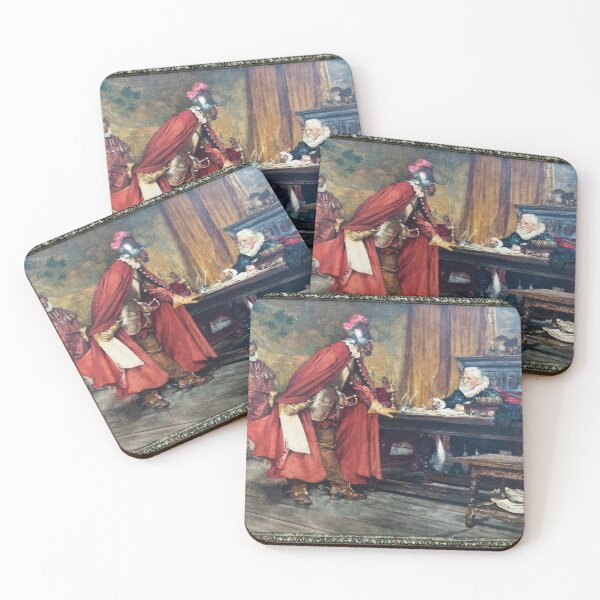Item preview, Soldier reporting to the scribe vintage art designed and sold by Vintage Designs +.