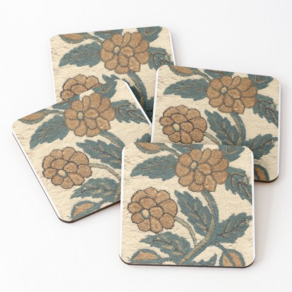 Item preview, Retro floral cream designed and sold by cutesy.