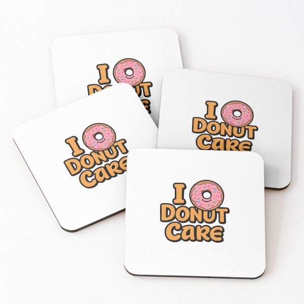 Item preview, I Donut Care Funny Design designed and sold by ArtByYunus.