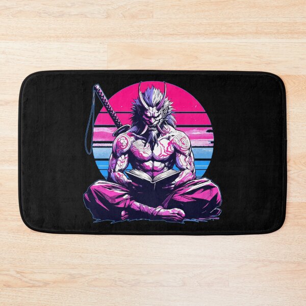 Item preview, Japanese Oni Yokai Ogre Samurai Reading Book Bookworm designed and sold by TomFrontierArt.