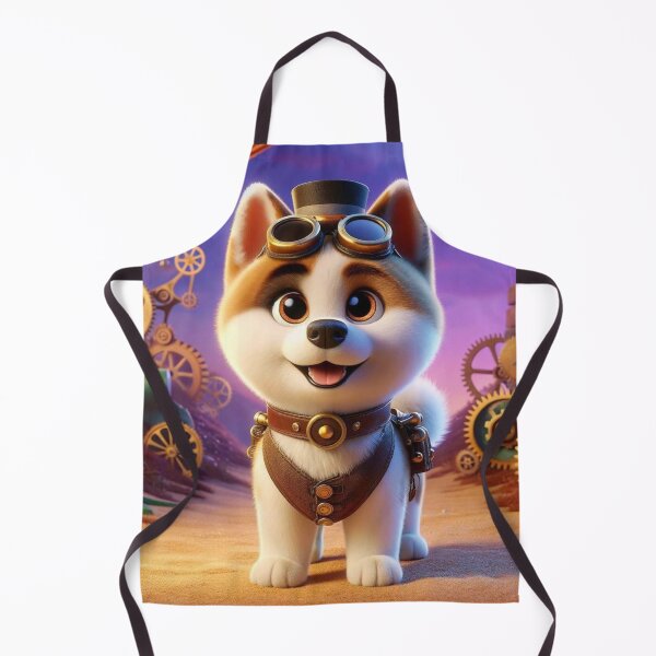 Item preview, Steampunk Akita Dog Adventurer designed and sold by Sillytoe.