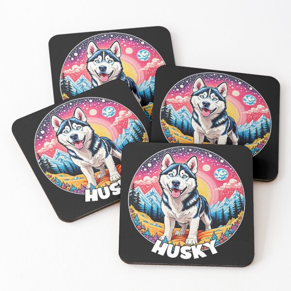 Item preview, Colorful Canines - Husky designed and sold by sekrecja.