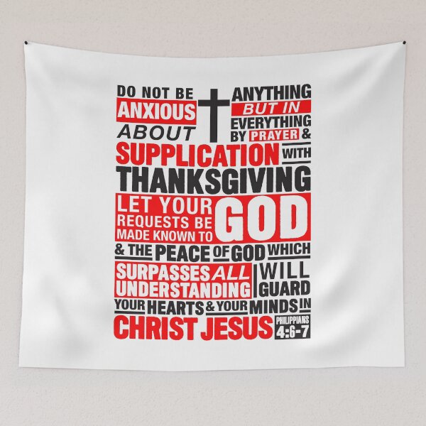 Item preview, Philippians 4:6-7 Do Not Be Anxious About Anything designed and sold by plushism.